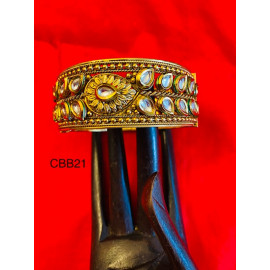 CBB21 - Kundan Gold Kangan (Size2.6)