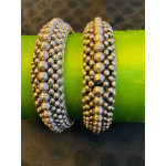 CBO14 - Oxidized beads bangles (size 2.2)