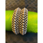 CBO2 - Oxidized beads bangles (size 2.6)