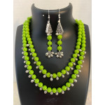 CBHJ38 Light green beads double strand with gungroo