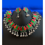 TJF10 Red and Green Lotus Oxidized set