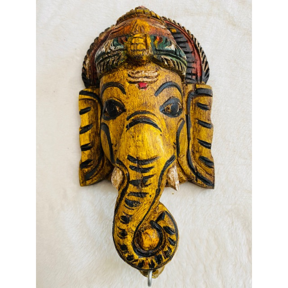 CBW2YS Ganesha Mask Yellow - Small